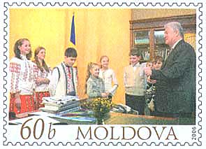 Stamp of Moldova md064cvs