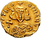 Solidus Theodosius III (obverse)