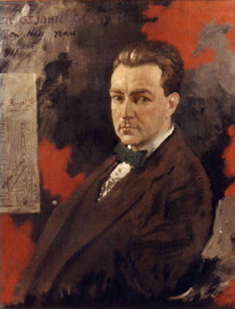 Oliver Gogarty as painted in 1911 by William Orpen