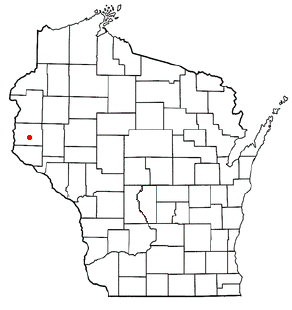 Location of Hammond (town), Wisconsin