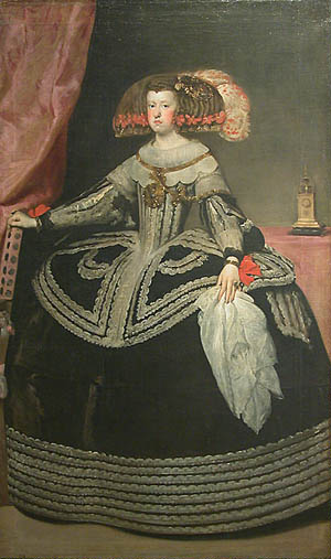 Retrato de la reina doña Mariana de Austria, by studio of Diego Velázquez