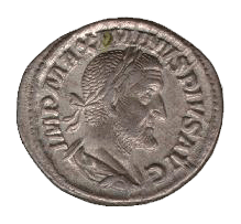 Maximinus denarius - transparent background