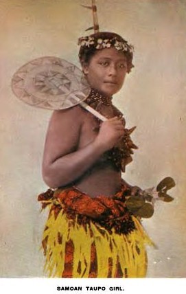 Samoan taupou girl 1896
