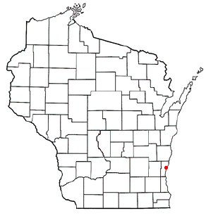 Location of Port Washington (town), Wisconsin