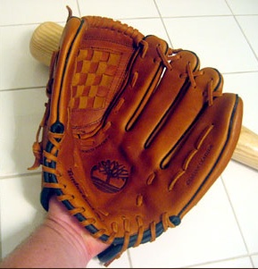 Baseball glove front
