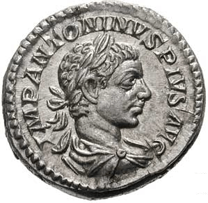 Elagabalus Denarius Fortuna Head