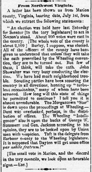 Richmond Enquirer July 11, 1861
