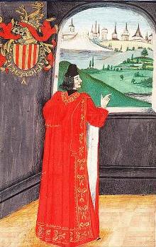 Depiction of King John II in his seventy-fifth year