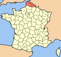 Nord-Pas-de-Calais map