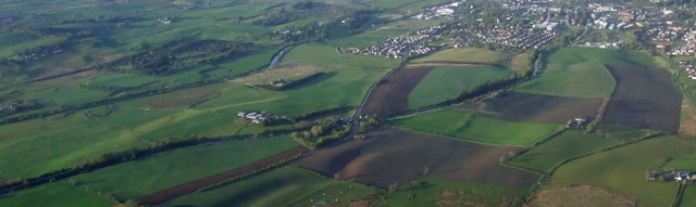 Antonine Wall and Glasgow Bridge from the air (geograph 2965671)