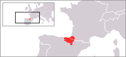 Basque Country location map