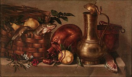 Antonio Ponce - Kitchen Still Life, mid-17th century