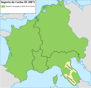 Carolingian empire 887