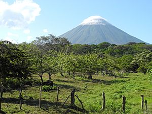 Concepcion volcano in Nicaragua 2012
