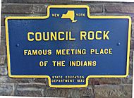 Council-Rock-Famous-Meeting-Place-of-the-Indians-NYS-Historical-Marker-1932