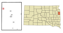 Location in Deuel County and the state of South Dakota