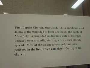 First Baptist Church historical marker, Mansfield, LA IMG 2450