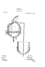 Gail Borden patent for condensing milk