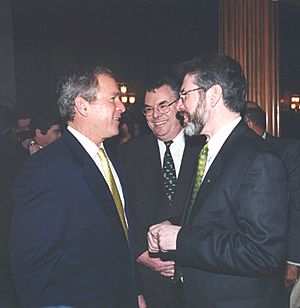 George W. Bush, Peter King, and Gerry Adams