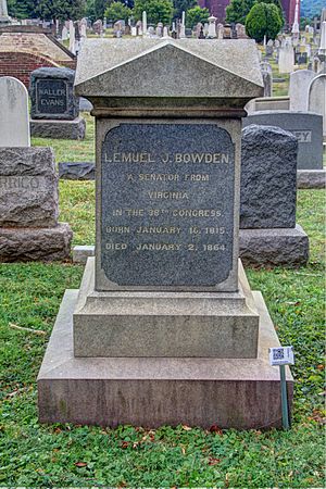 Lemuel J. Bowden's grave