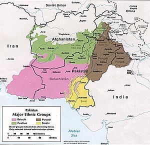 Pashtun-inhabited regions in green (1980)