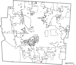 Location of Lockbourne in Franklin County