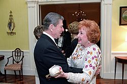 Ronald Reagan and Audrey Meadows