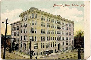 Scimitar building memphis 1909 postcard