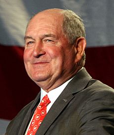 Sonny Perdue at rally