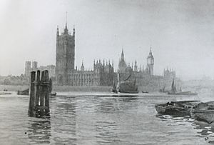 The Houses of Parliament from Lambeth Bridge