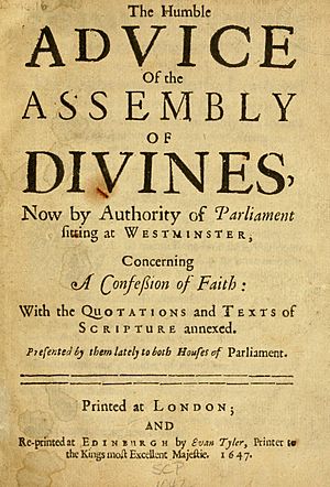 Westminster Confession of Faith title page