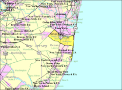 Census Bureau map of Berkeley Township, New Jersey