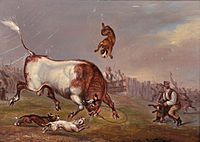 Circle of James Ward (1769-1859) British. A Bull Baiting Scene