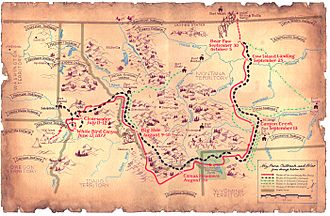 Flight of the Nez Perce-1877-map