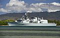 HMCS Calgary (FFH-335) leaves Pearl Harbor in July 2014