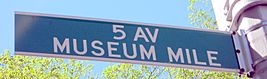 Museum Mile Sign