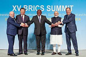 PM in a family photograph during the BRICS Leaders Retreat Meeting, at Johannesburg, in South Africa on August 23, 2023 (1)