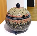 Punch bowl, designed by Richard Riemerschmid, made by Merkelbach Wilhelm Reinhold, Grenzhausen, 1902, porcelain stoneware with salt glaze and relief - Bröhan Museum, Berlin - DSC03991