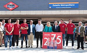 Utiliza el Metro para acudir al nuevo estadio del Atlético de Madrid - 36250881144