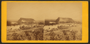 View of barn bluff and Mississippi river, by Upton, B. F. (Benjamin Franklin), 1818 or 1824-after 1901