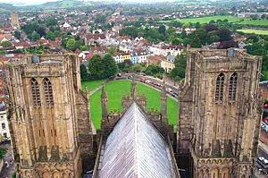 Wells from cathedral tower