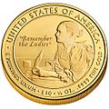 Abigail Adams First Spouse Coin reverse