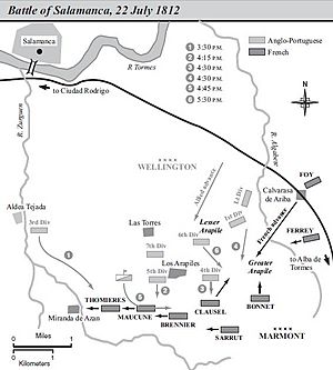 Battle of Salamanca map