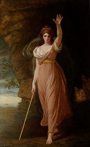 George Romney, Emma Hart, Lady Hamilton as Circe, 1782 at Waddesdon Manor