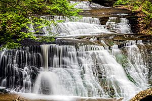 Hells Hollow Falls at McConnells Mill State Park - Multiple Exposures