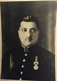 Iskander Mirza, in British Indian Army