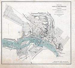 Map of Richmond 1864 small