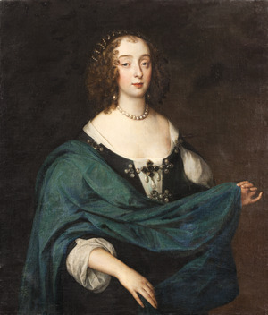 Porträtt, Henrietta Maria av Frankrike - Skoklosters slott - 88967