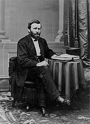 President Ulysses S. Grant seated portrait Brady