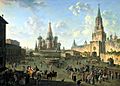 Red Square in Moscow (1801) by Fedor Alekseev